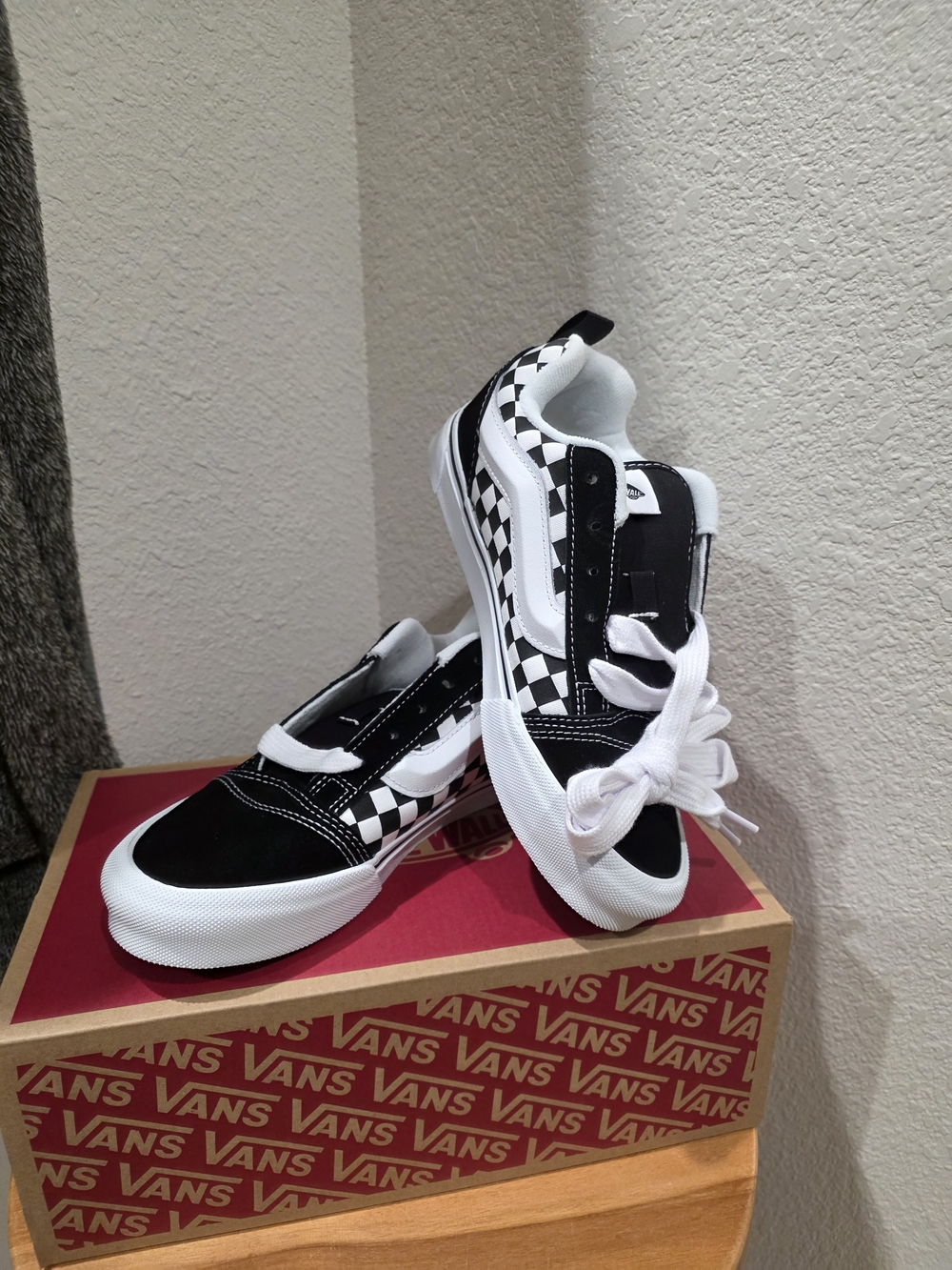 Vans Checkerboard Old Skool Sneakers in Black & White